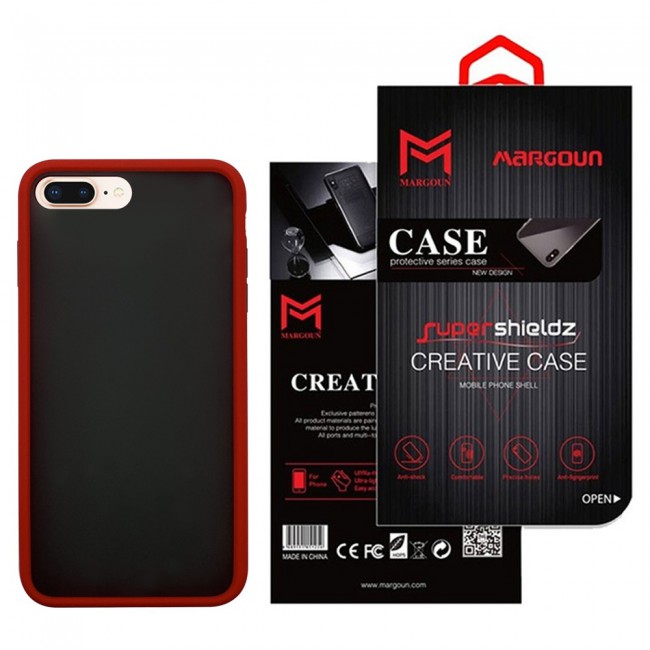Margoun Anti-Shock TPU Case Cover for Apple iphone 8 Plus (5.5 inch) - Black , White , Red , Blue , Green