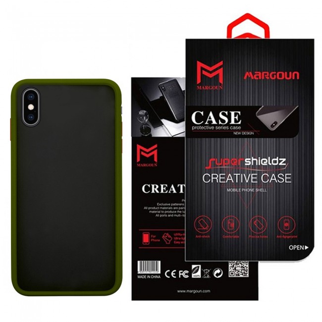 Margoun Anti-Shock TPU Case Cover for Apple iphone XS Max (6.5 inch) - Black , White , Red , Blue , Green