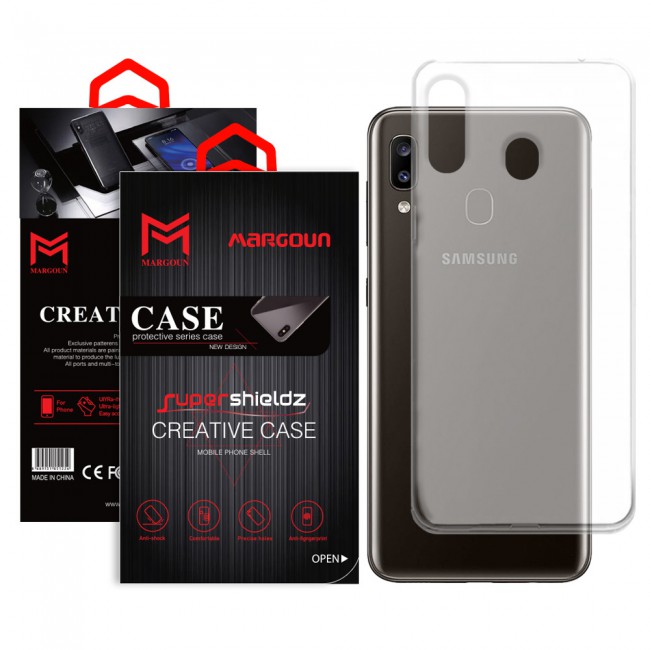 Margoun Clear TPU Case Cover for Samsung Galaxy A20