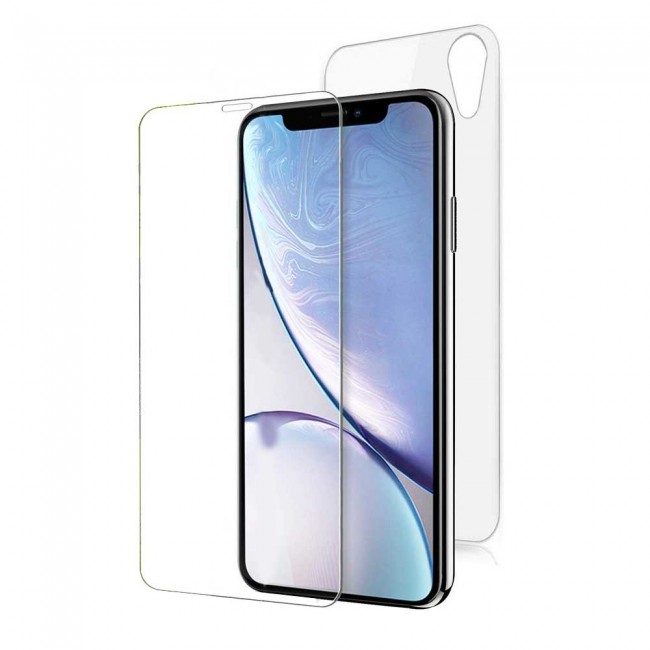 Margoun Front and Back Tempered Glass Screen Protector for Apple iphone XR ( 6.1 inch)