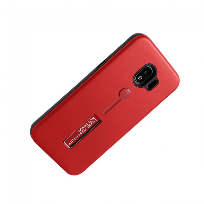 Margoun I Want Personality Not Trivial Strap Case Cover with Kickstand for Samsung Galaxy J2 Pro – Black , Dark Blue , Red , Gold