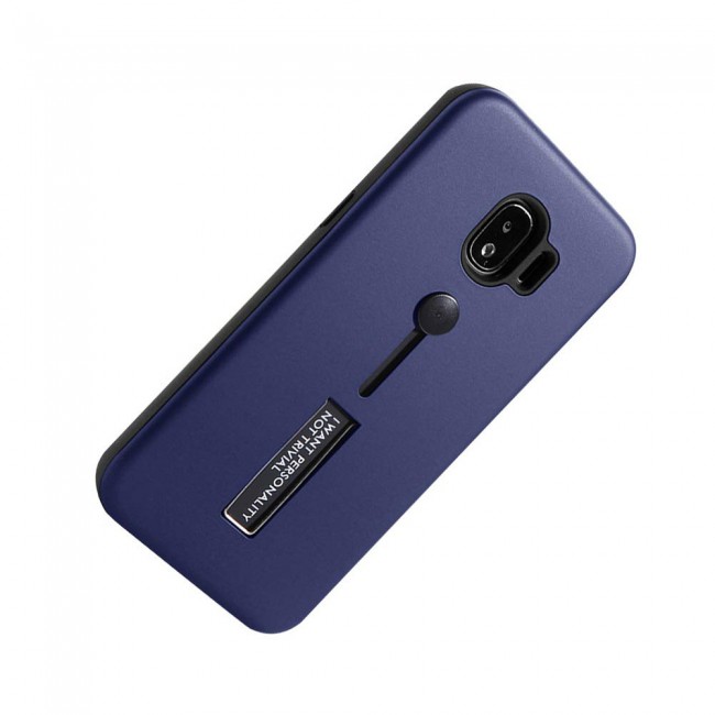 Margoun I Want Personality Not Trivial Strap Case Cover with Kickstand for Samsung Galaxy J2 Pro – Black , Dark Blue , Red , Gold