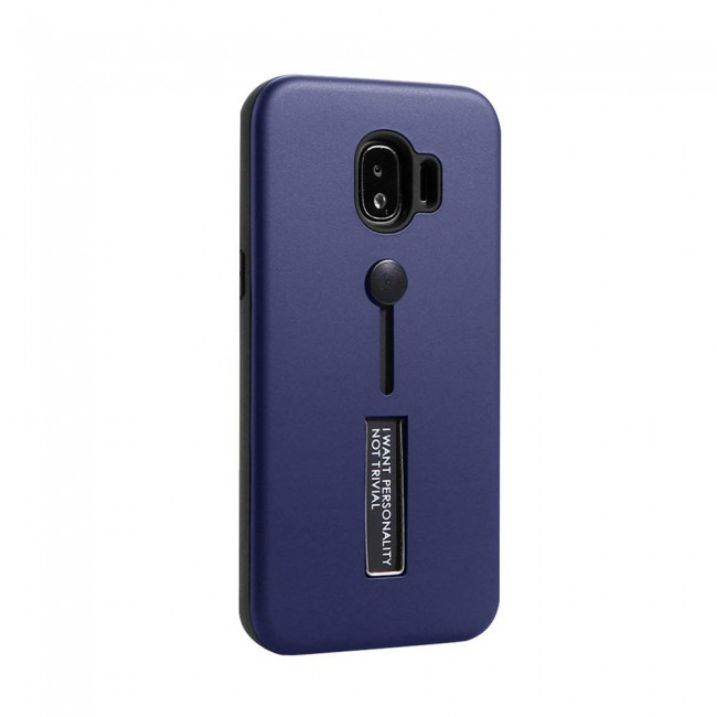 Margoun I Want Personality Not Trivial Strap Case Cover with Kickstand for Samsung Galaxy J2 Pro – Black , Dark Blue , Red , Gold