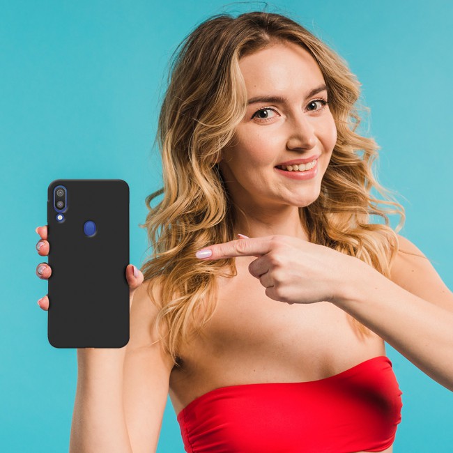 Margoun KST Design Silicon Case Cover for Samsung Galaxy M20 - ( Black , Red , Blue )