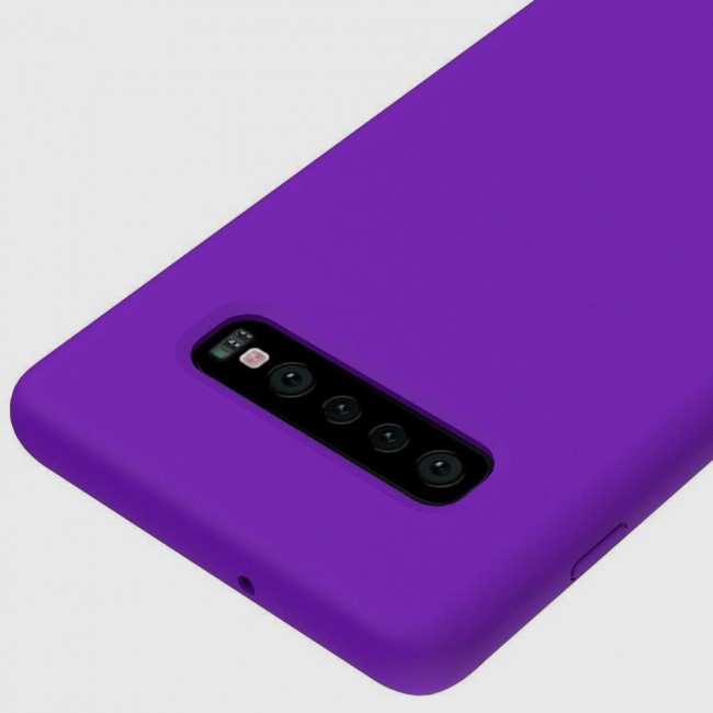 Margoun Protective Silicon Case for Samsung Galaxy S10 Plus – Black , White , Red , Dark Blue , Light Blue , Purple