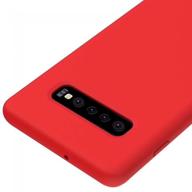 Margoun Protective Silicon Case for Samsung Galaxy S10 Plus – Black , White , Red , Dark Blue , Light Blue , Purple