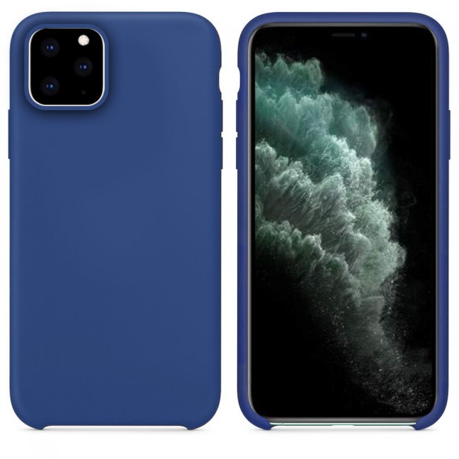 iphone 11 Pro (5.8 inch) Silicone Case Cover - Black , Grey , Blue , Dark Blue , Green , Red , Peach