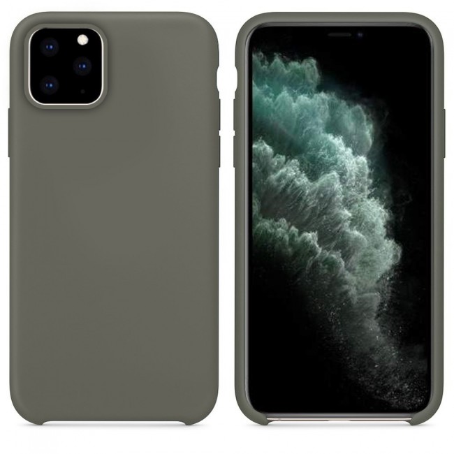 iphone 11 Pro (5.8 inch) Silicone Case Cover - Black , Grey , Blue , Dark Blue , Green , Red , Peach