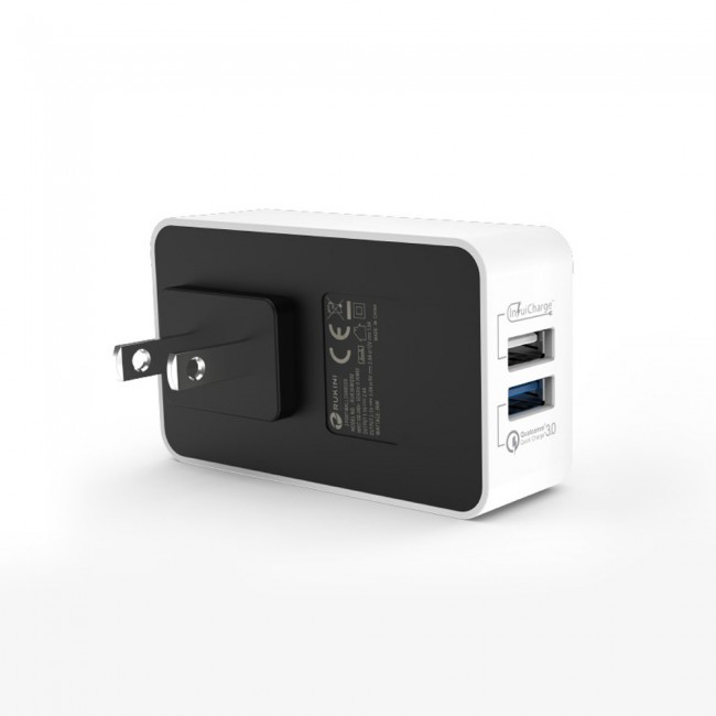 Rukini Charging Adapter Dual USB 36W RUK36WQ30 - White