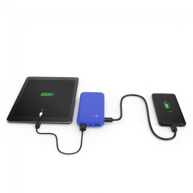 Rukini Power Bank 16000mAh RP16QCU with 1m Micro USB Cable – Black , Blue , White