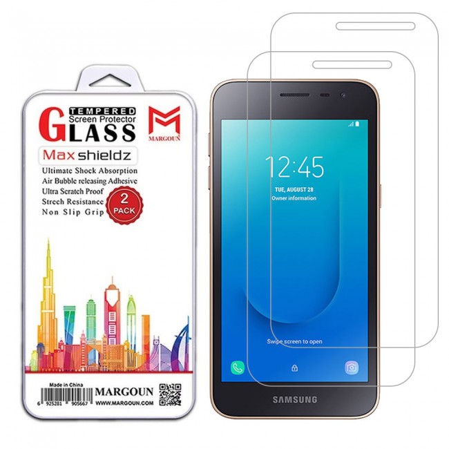 Samsung Galaxy J2 Core Screen Protector Glass Max Shieldz 2-Pack