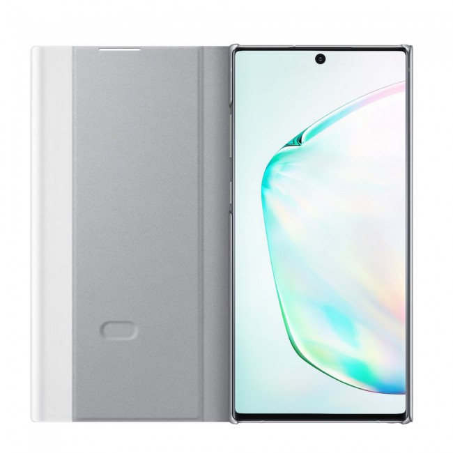 Samsung Galaxy Note 10 Plus Flip Clear Smart View Cover EF-ZN975CBEGUS – Silver