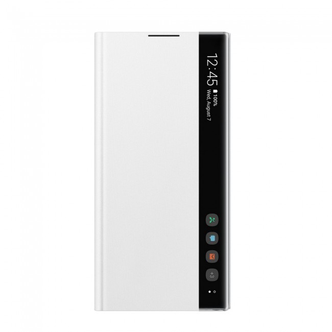 Samsung Galaxy Note 10 Plus Flip Clear Smart View Cover EF-ZN975CBEGUS – White