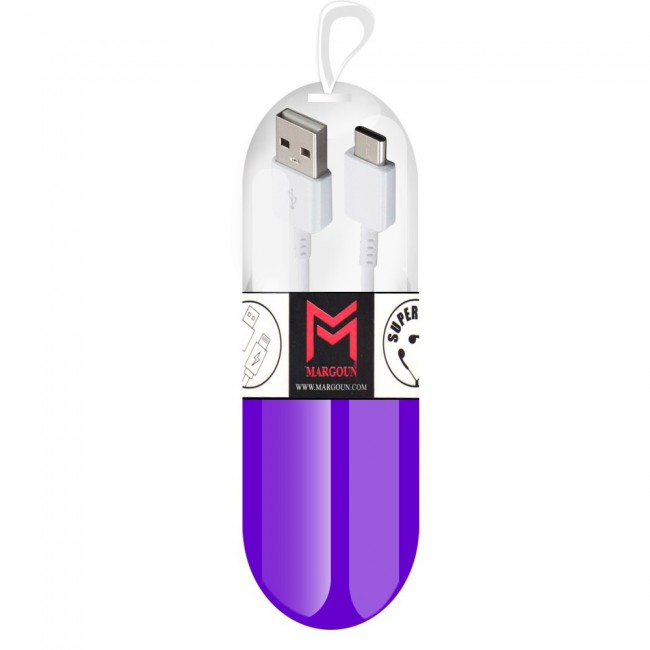 Samsung Galaxy Note 7 White USB Cable with Free Margoun Cable Organizer – Black , White , Blue , Purple
