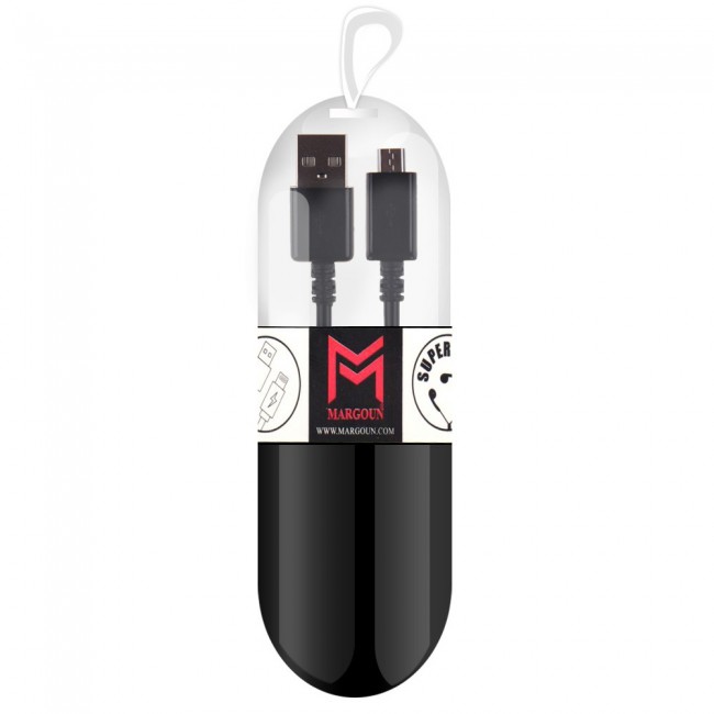 Samsung Galaxy S6 Black USB Cable with Free Margoun Cable Organizer – Black ,  White , Blue , Purple