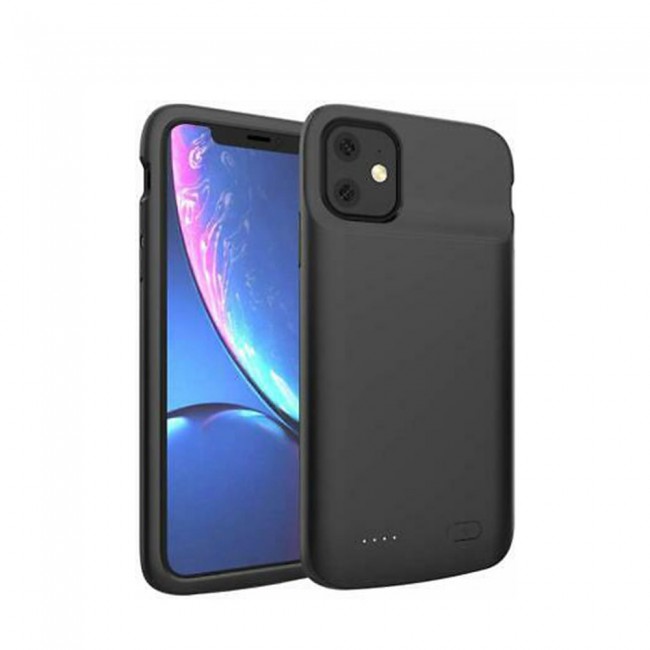 iphone 11 Battery Case 4500mAh Smart Charging Case Backup Battery - Black