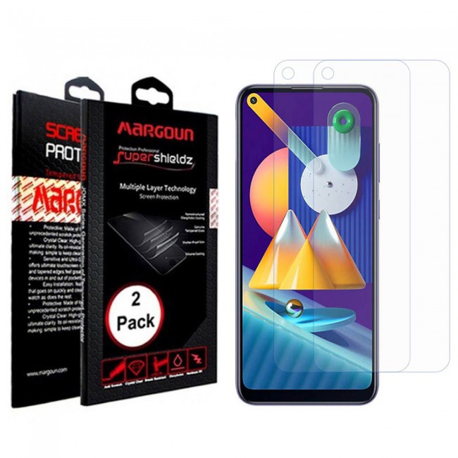 Samsung Galaxy M11 Screen Protector 2-Pack Super Shieldz Margoun- Clear