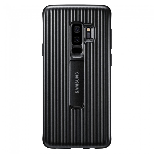 Official Samsung Rugged Protective Case for Galaxy S9 Plus with Kickstand - Black