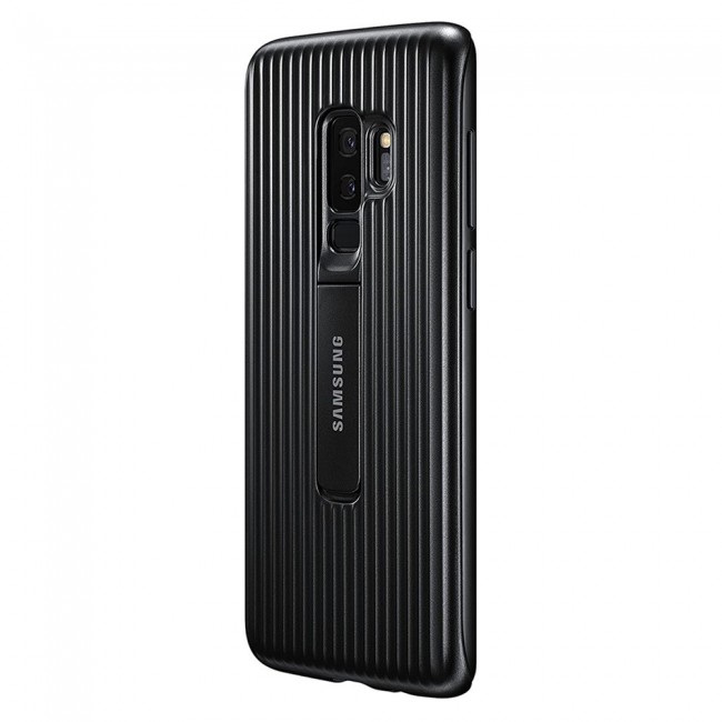Official Samsung Rugged Protective Case for Galaxy S9 Plus with Kickstand - Black