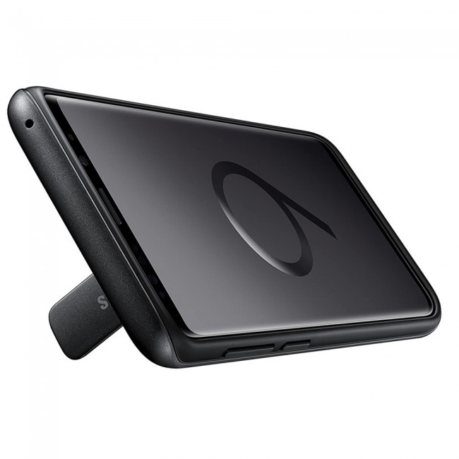 Official Samsung Rugged Protective Case for Galaxy S9 Plus with Kickstand - Black