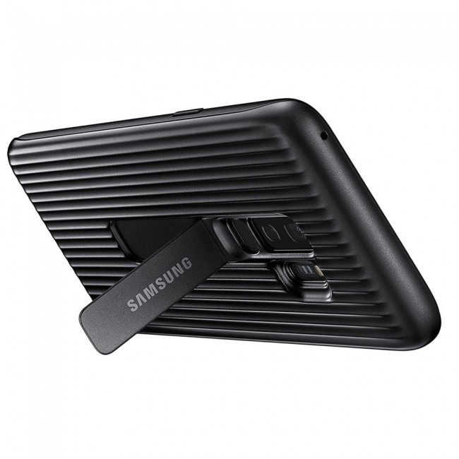 Official Samsung Rugged Protective Case for Galaxy S9 Plus with Kickstand - Black