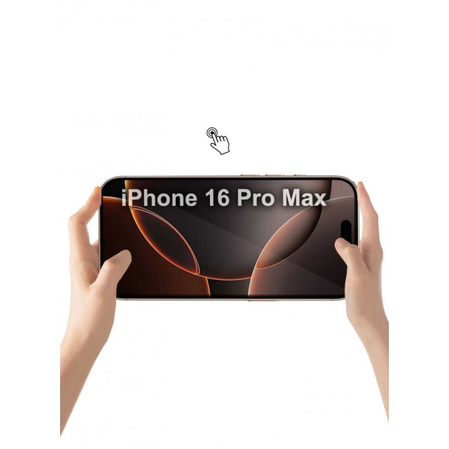 UMSUKA Magic Box Screen Protector Clear for iPhone 16 Pro Max Automatic Adhesion Easy Installation 9H+ Hardness Full Coverage Ultra HD Clear Tempered Glass Film, No Bubble,Anti-Fingerprint
