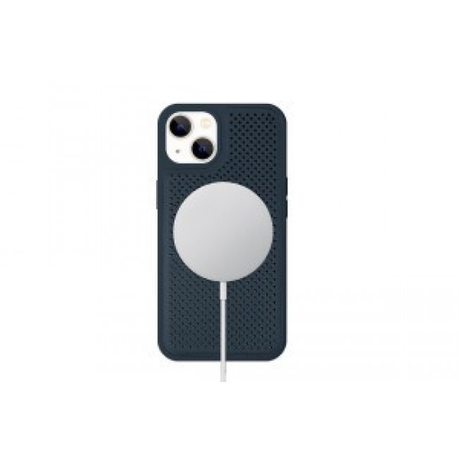 CATANORO For iPhone 13 Leather Case MagSafe HDD Back Cover/ Green