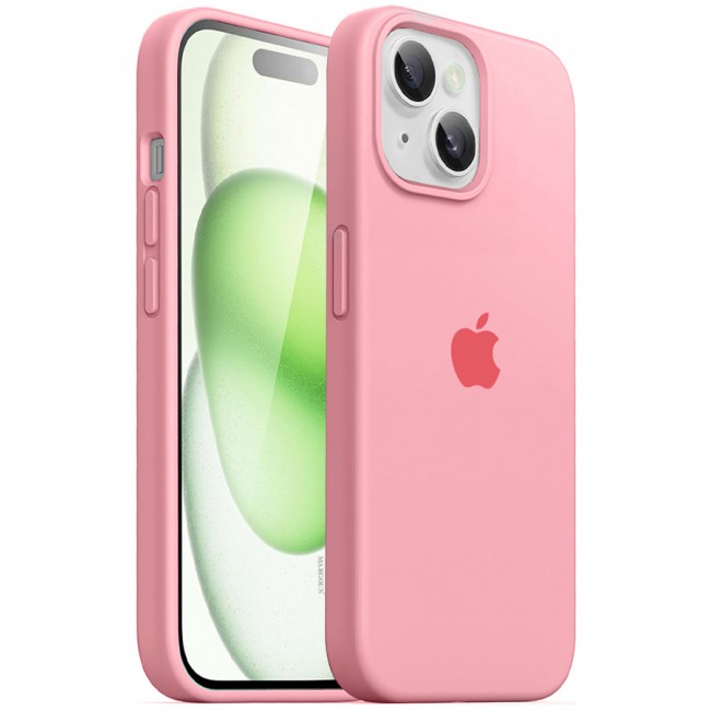 MARGOUN iPhone 15 Case Silicone Case Cover Durable and Anti Scratch Back Cover Pink