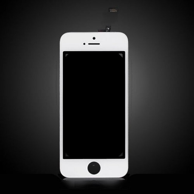 LCD with Digitizer Replacement for iPhone 5S White