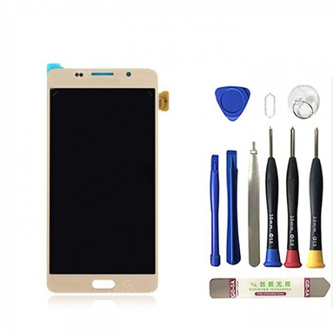 LCD with Digitizer Replacement for Samsung Galaxy A9(2016) Gold
