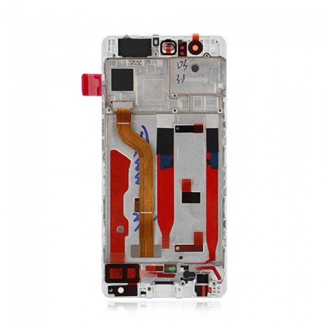 Screen Replacement with Frame for Huawei P9 Ceramic White