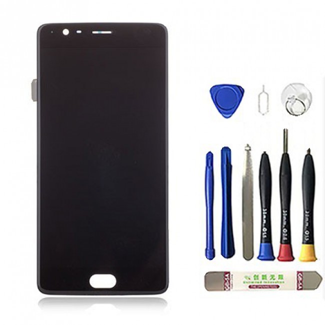 Screen Replacement with Frame for OnePlus 3/3T Black