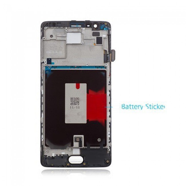 Screen Replacement with Frame for OnePlus 3/3T Black