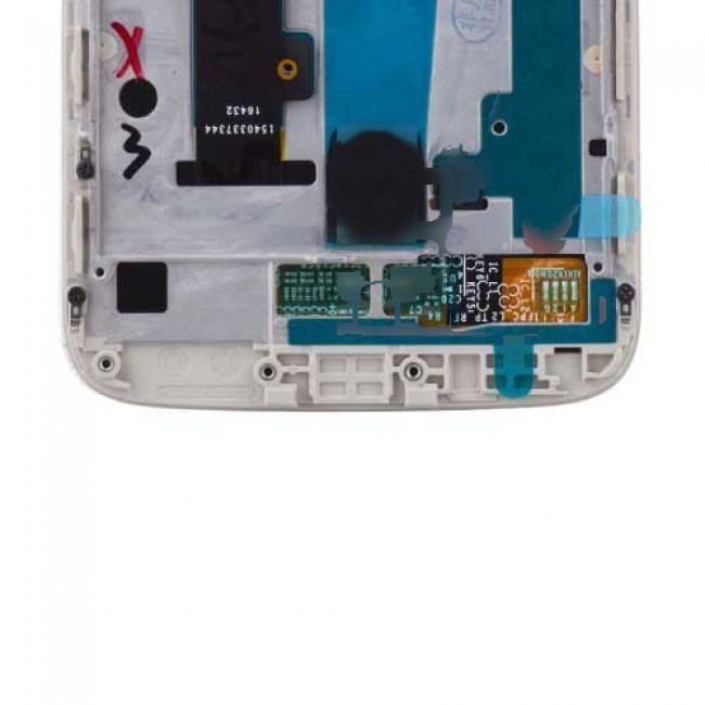 LCD Screen Assembly Replacement for Motorola Moto M Silver