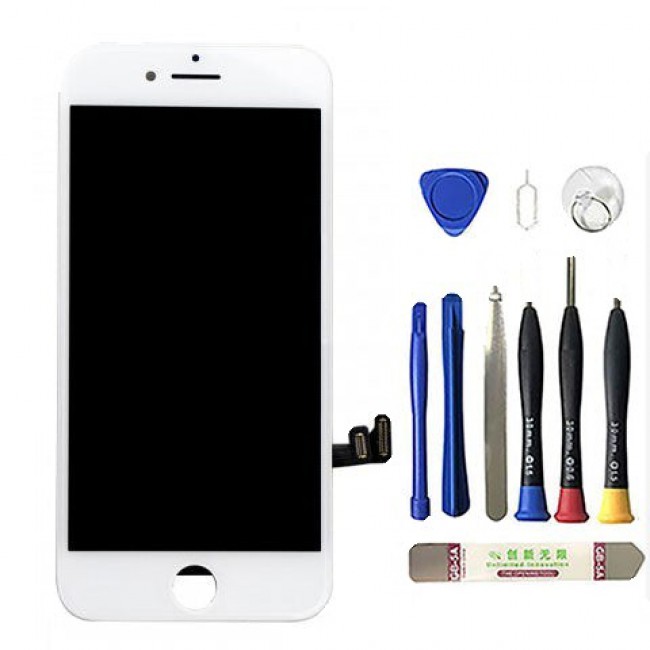 LCD Screen with Digitizer Replacement for iPhone 7 White