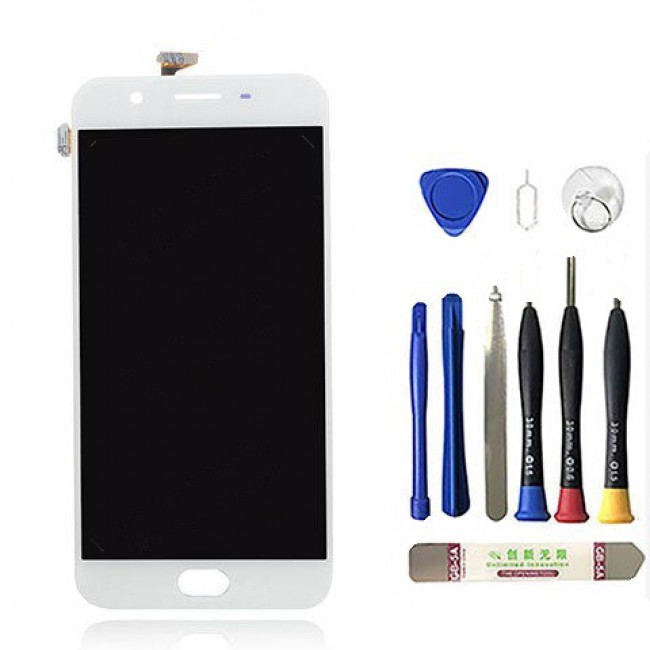 LCD Screen with Digitizer Replacement for Oppo F1s White (White)