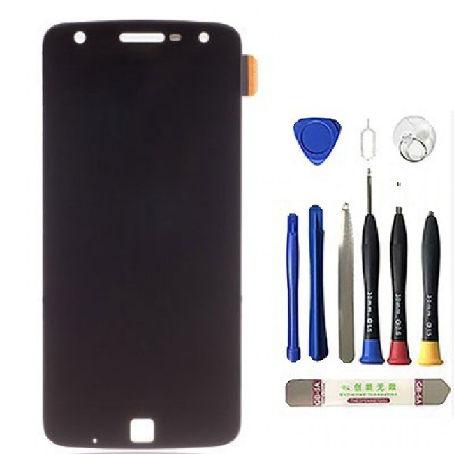 AMOLED Screen with Digitizer Replacement for Motorola Moto Z Play Black
