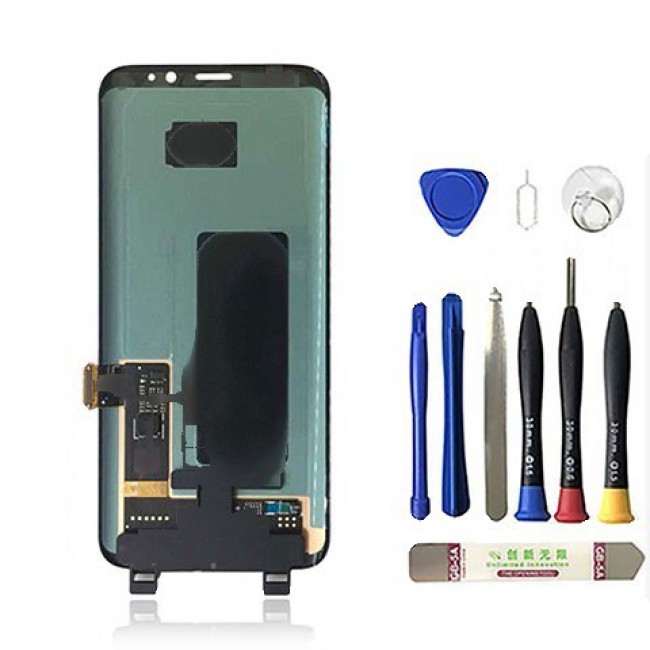 LCD Screen Replacement for Samsung Galaxy S8 Plus Midnight Black