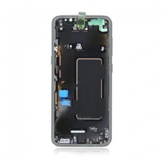 Screen Replacement with Frame for Samsung Galaxy S8 Arctic Silver