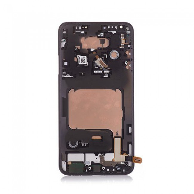 P-OLED Screen Replacement with Frame for LG V30 Aurora Black