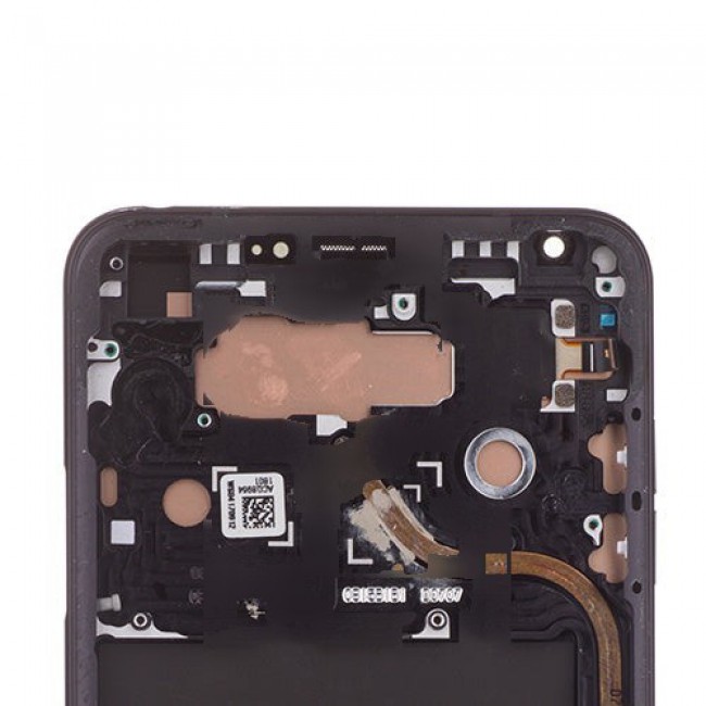 P-OLED Screen Replacement with Frame for LG V30 Aurora Black