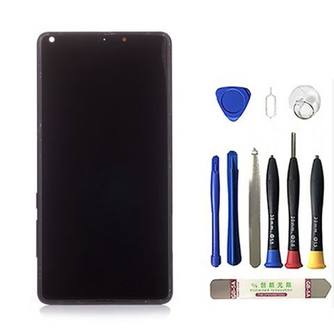 Screen Replacement With Frame for Xiaomi Mi Mix 2 Black (Black)