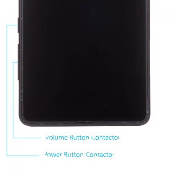 Screen Replacement With Frame for Xiaomi Mi Mix 2 Black (Black)