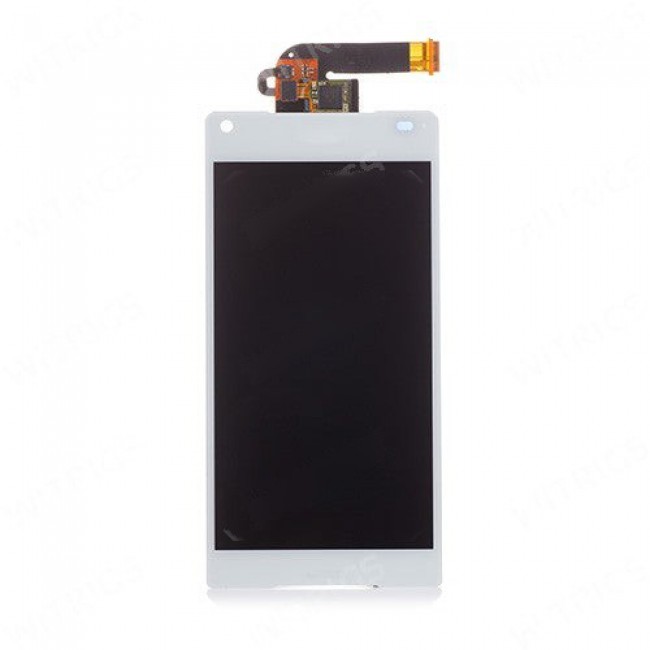 Custom LCD Screen with Digitizer Replacement for Sony Xperia Z5 Compact White