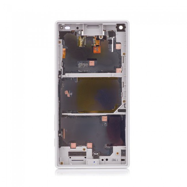 Custom Screen Replacement with Frame for Sony Xperia Z5 Compact White