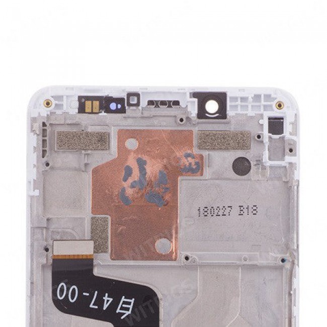 Screen Replacement with Frame for Xiaomi Redmi Note 5 Pro White (White)