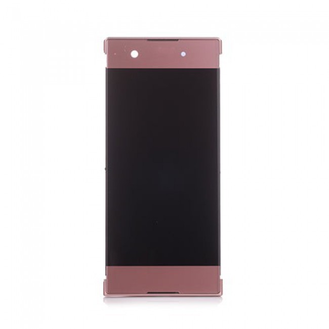 Custom Screen Replacement with Frame for Sony Xperia XA1 Pink