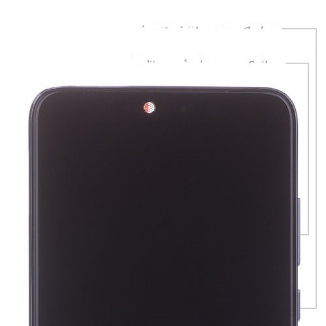 Screen Replacement with Frame for Huawei P20 Black