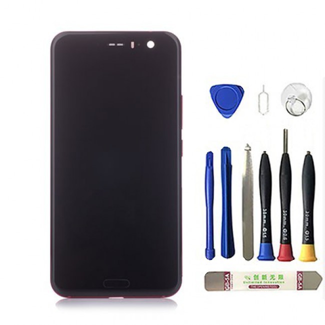 Screen Replacement Assembly for HTC U11 Solar Red