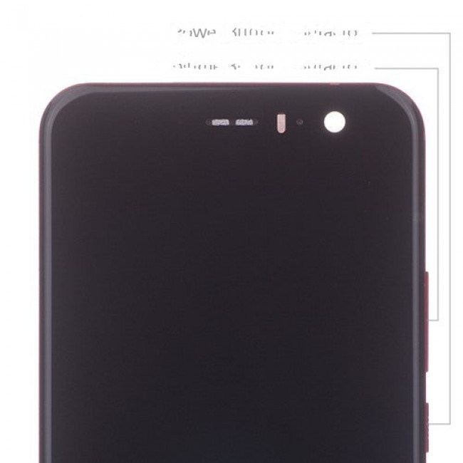 Screen Replacement Assembly for HTC U11 Solar Red